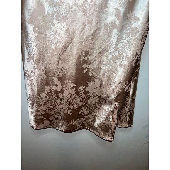 Y2K Princess Polly Satin Floral Jacquard Mini Slip Dress Women size 2 - Picture 3 of 9